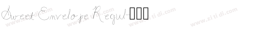Sweet Envelope Regul字体转换
